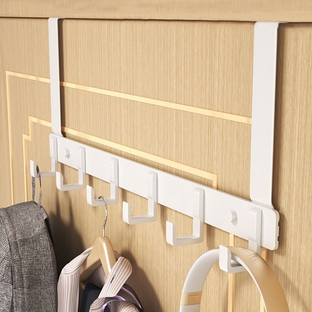 Home Bathroom Organizer - Ganchos sobre la puerta, 6 ganchos