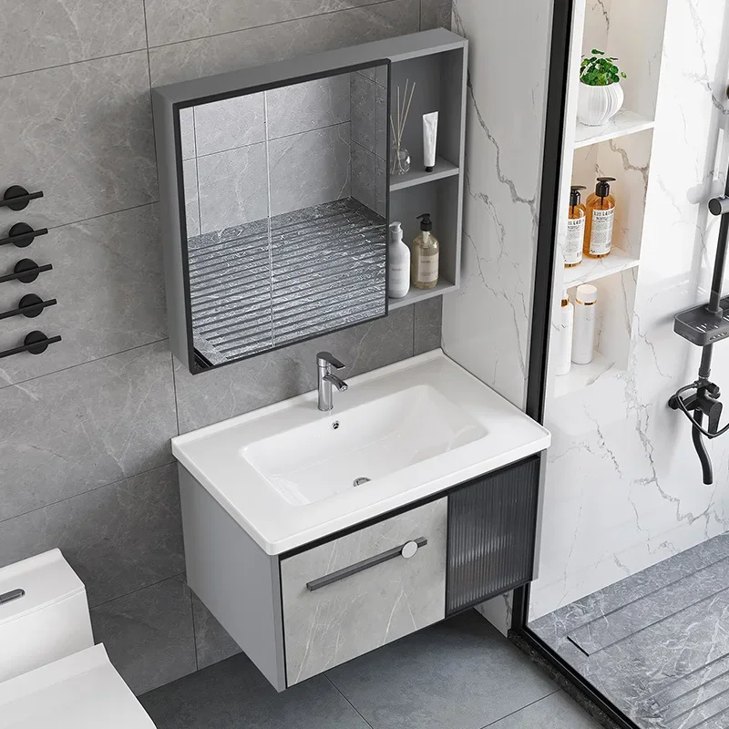 Home Bathroom Vanity Combo - Mueble de Baño Impermeable con Espejo