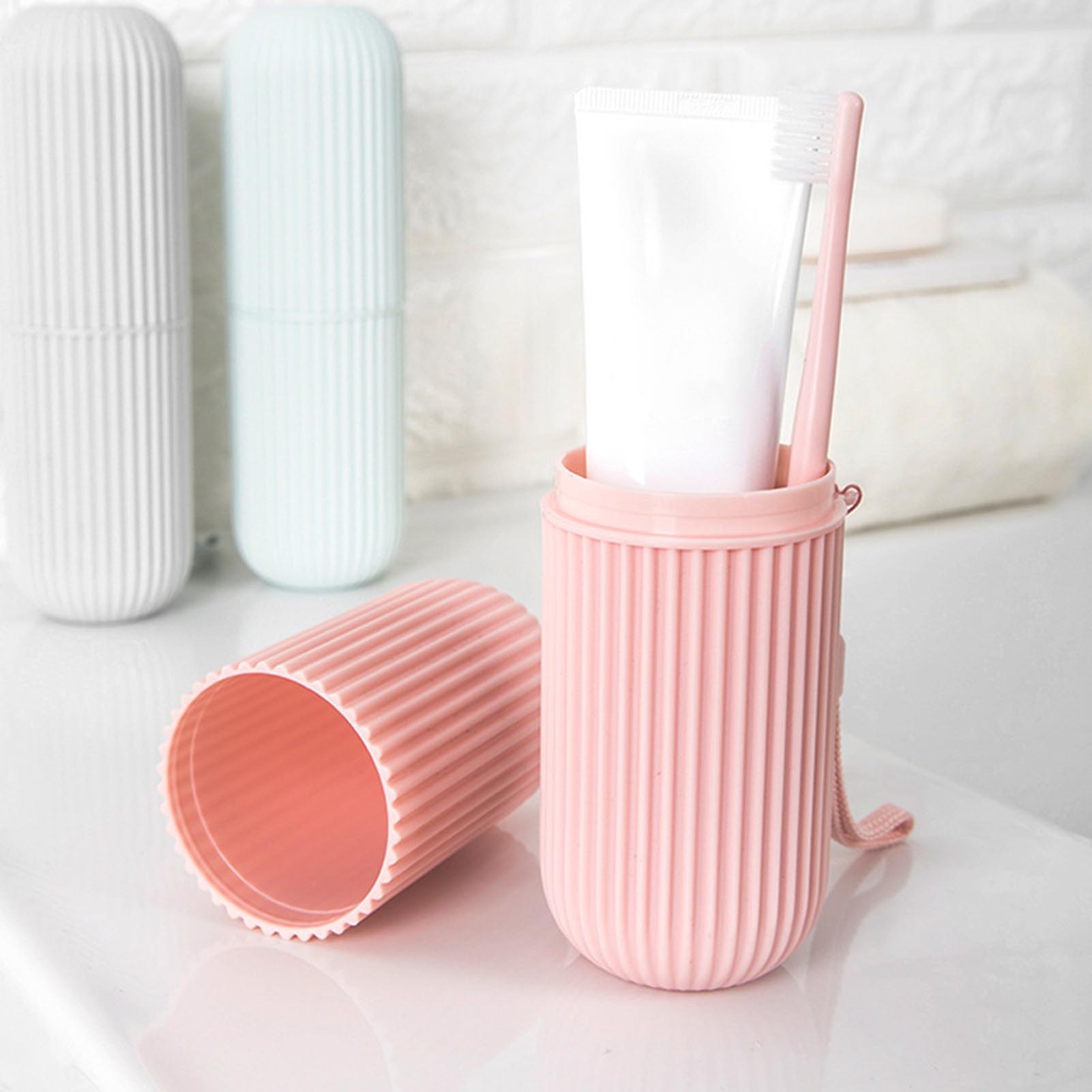 Home Edit Bathroom Storage - Taza de cepillo de dientes portátil