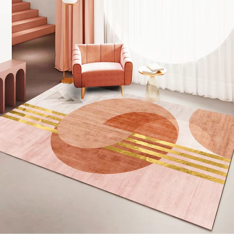 Home Bathroom Trends - Alfombra abstracta de colores pastel de