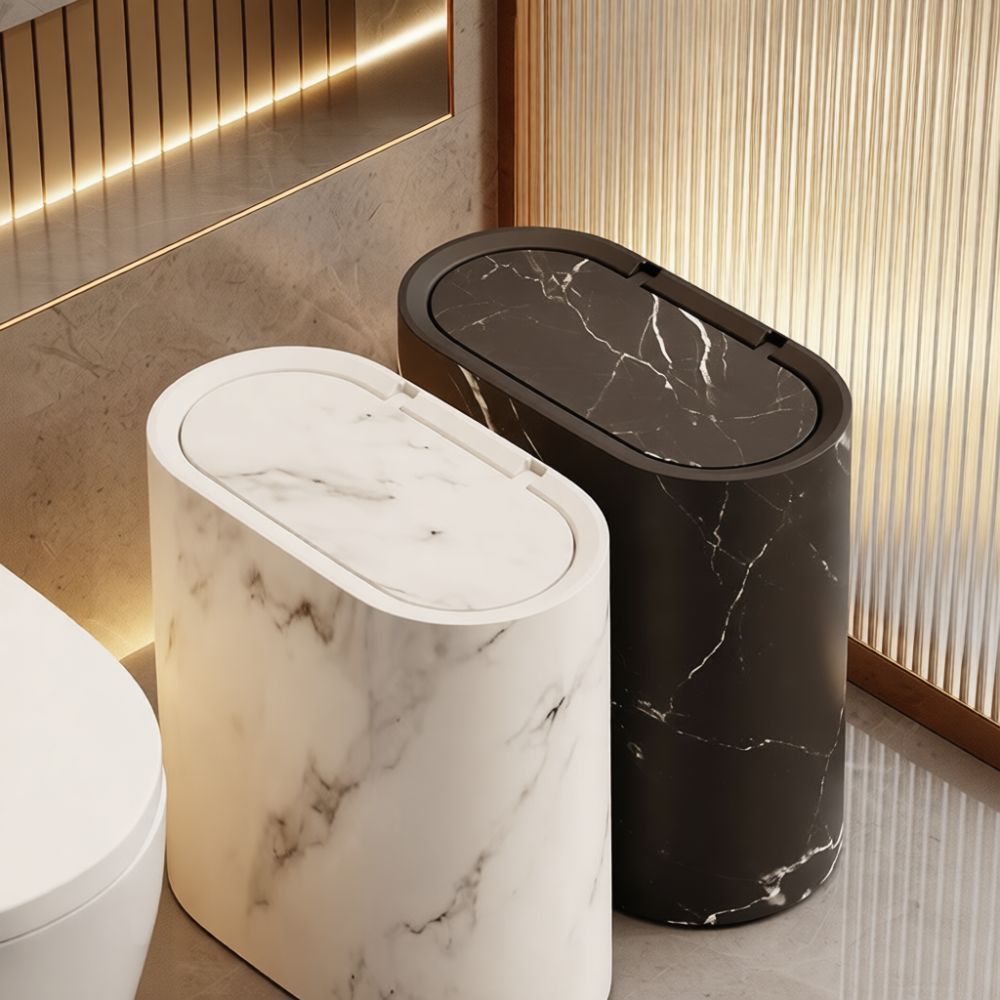 Cubo de basura minimalista y d - Home Essentials Bathroom Storage reseña y precio