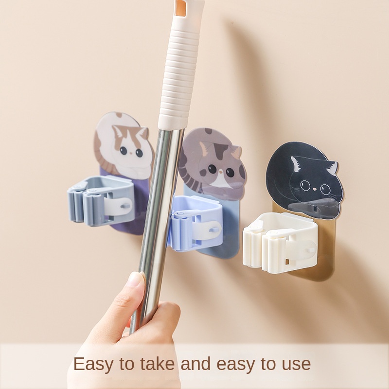 Soporte autoadhesivo para mopa - Home Edit Bathroom Storage reseña y precio