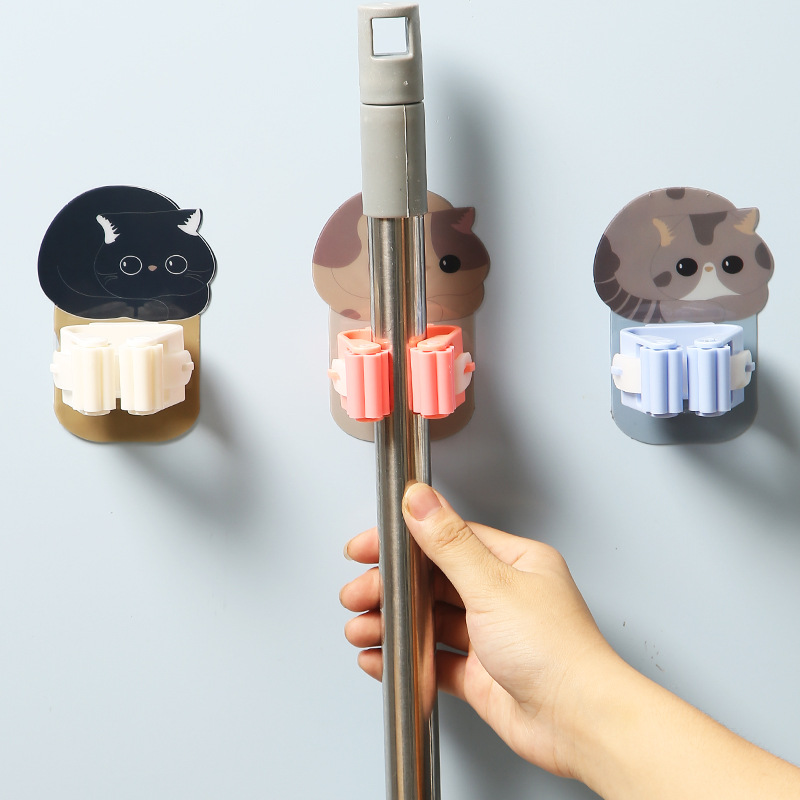 Soporte autoadhesivo para mopa - Home Edit Bathroom Storage reseña y precio