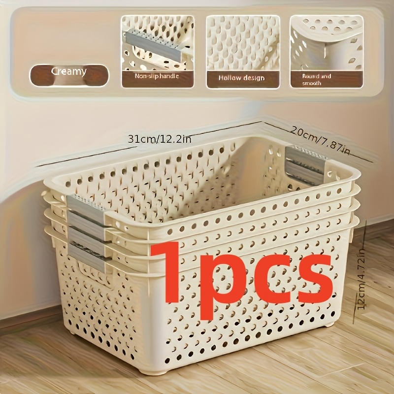 Caja de almacenamiento de plás - Home Edit Bathroom Storage reseña y precio