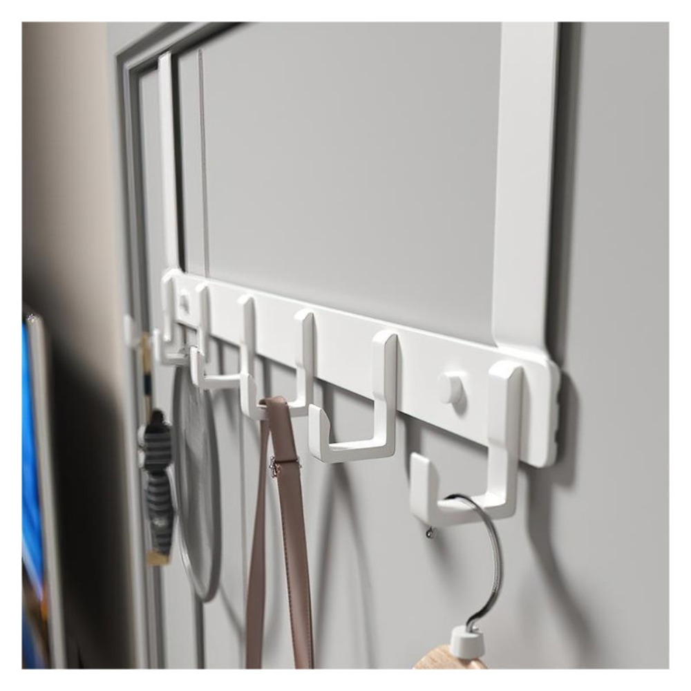 Ganchos sobre la puerta, 6 gan - Home Bathroom Organizer reseña y precio
