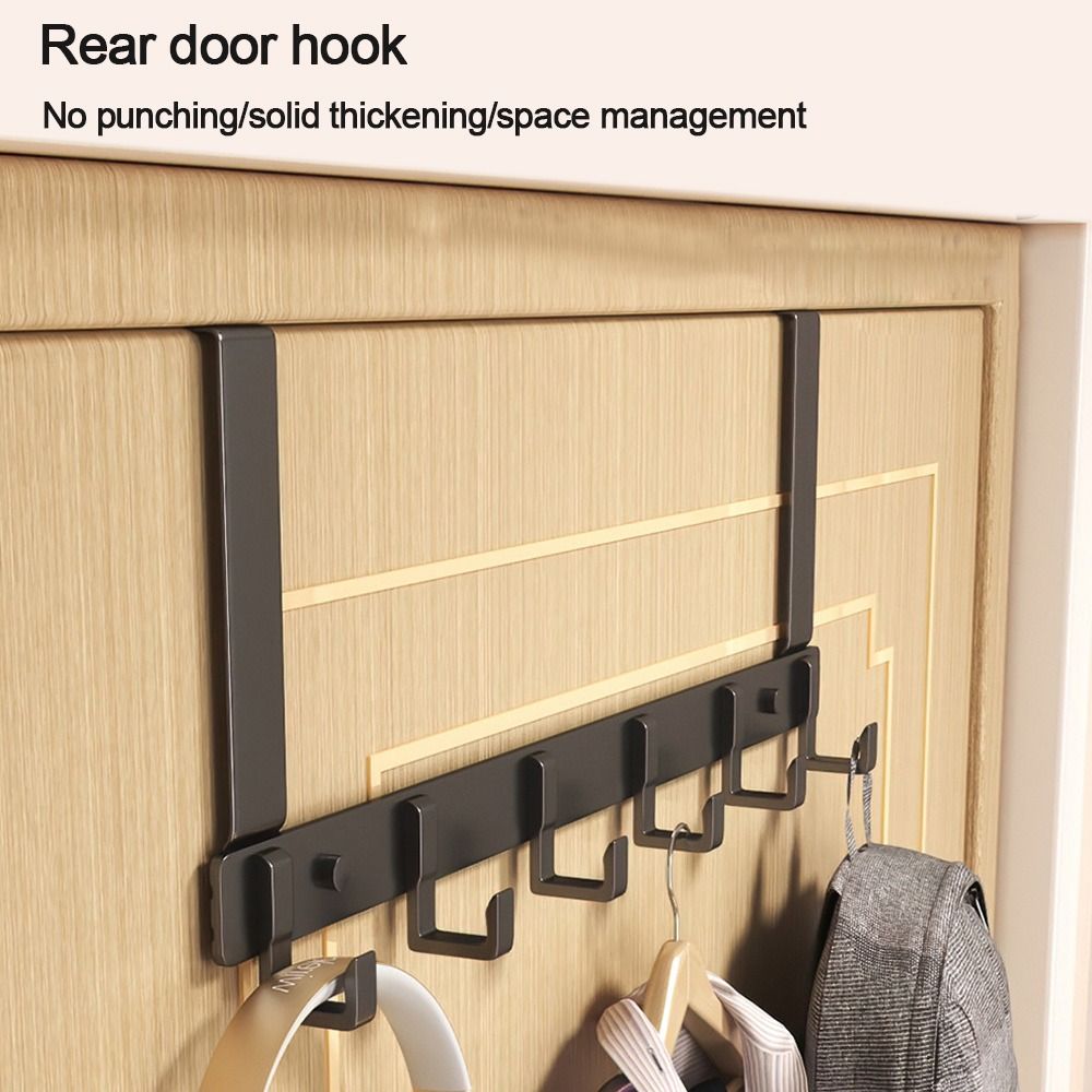 Ganchos sobre la puerta, 6 gan - Home Bathroom Organizer reseña y precio