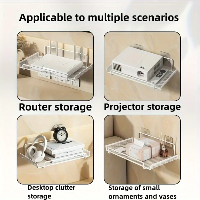 Estante de pared para router,  - Home Edit Bathroom Storage reseña y precio