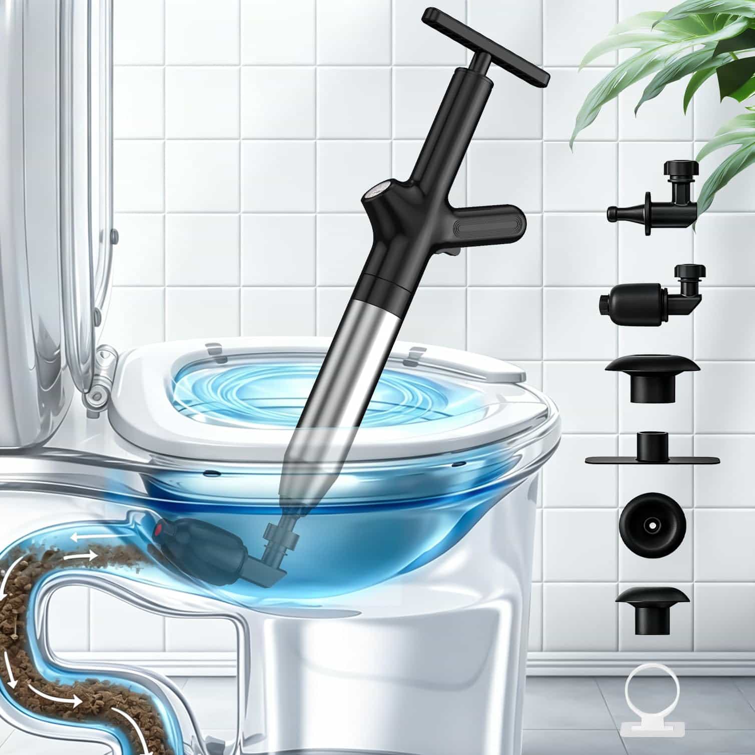Desatascador de inodoro, desat - Plunger Toilet reseña y precio