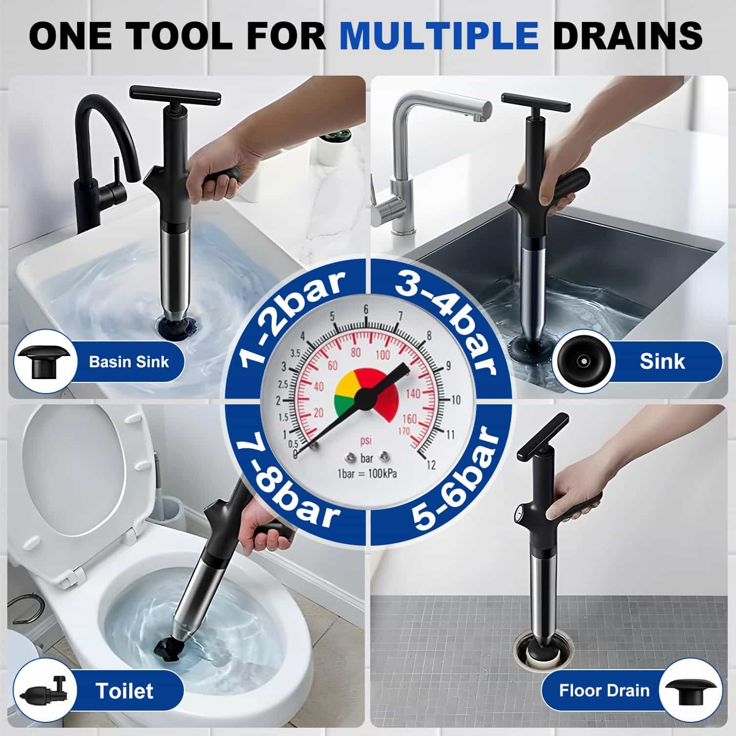 Desatascador de inodoro, desat - Plunger Toilet reseña y precio