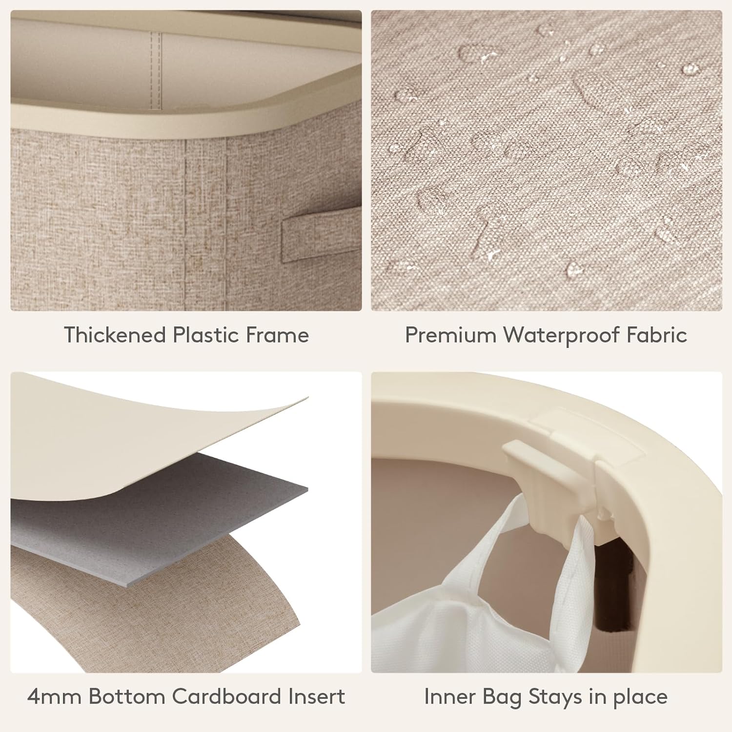 Cesto de ropa sucia de plástic - Home Essentials Bathroom Storage reseña y precio