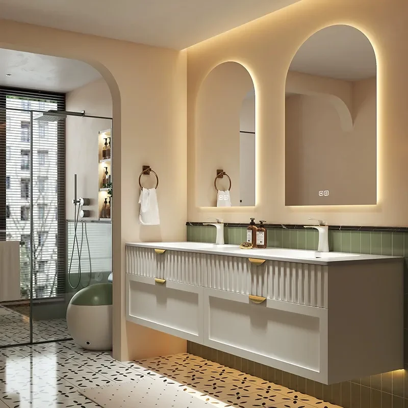Mueble de Baño Estilo Crema co - Home Bathroom Vanity Combo reseña y precio