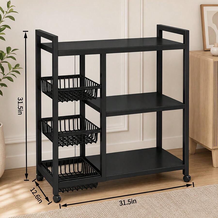 1 unidad de estantería móvil p - Home Edit Bathroom Storage reseña y precio