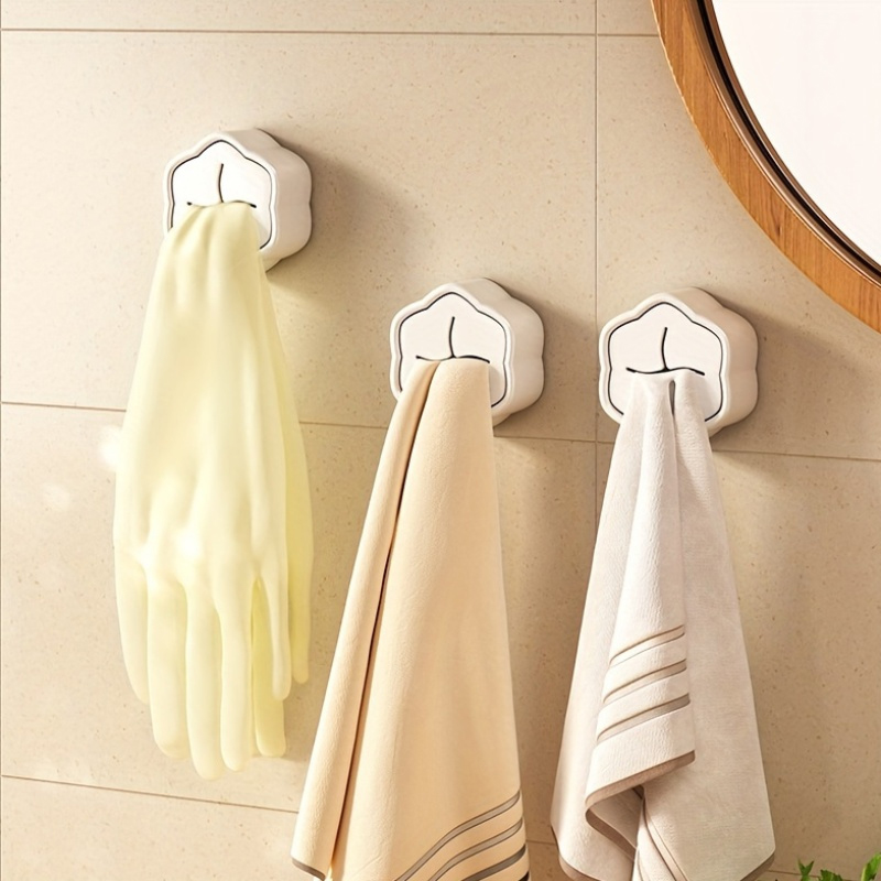 6 Ganchos Adhesivos para Toall - Home Edit Bathroom Storage reseña y precio