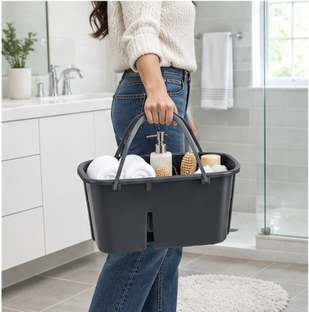 1 unidad: cesta de almacenamie - Home Essentials Bathroom Storage reseña y precio