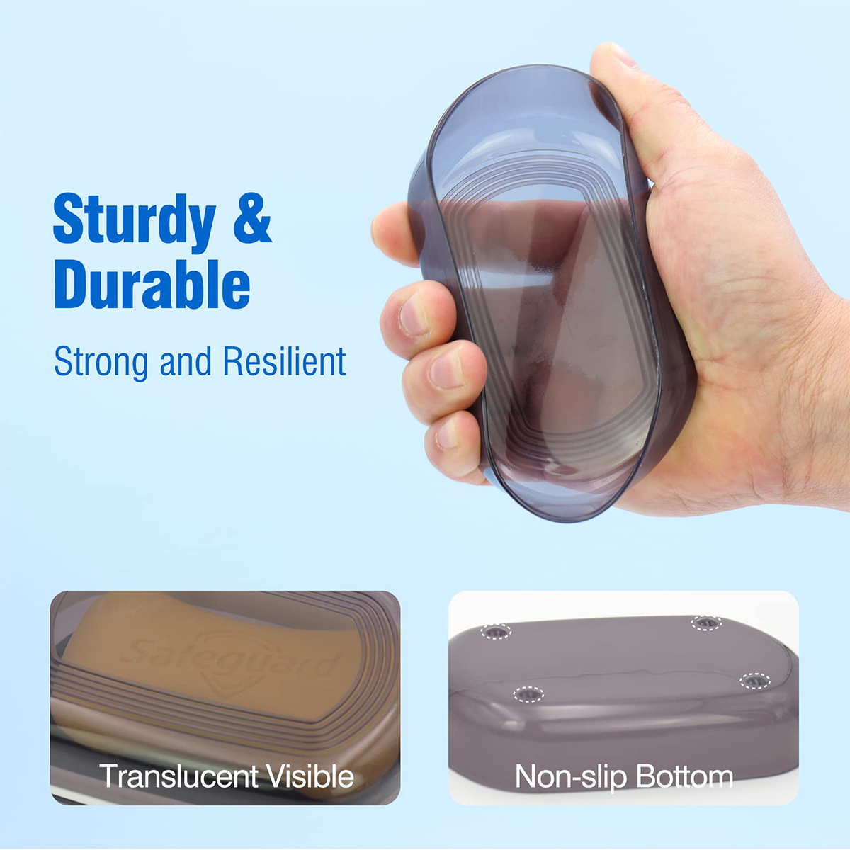 Jabonera portátil de doble cap - Home Bathroom Organizer reseña y precio